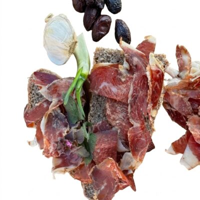 *Pršut za sendviče od svinje Moravke, hladno dimljen, 100g, vakumiran, slajsovan