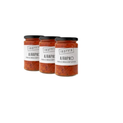 Domaći ajvar, cepkani, blagi 560g - 3 kom