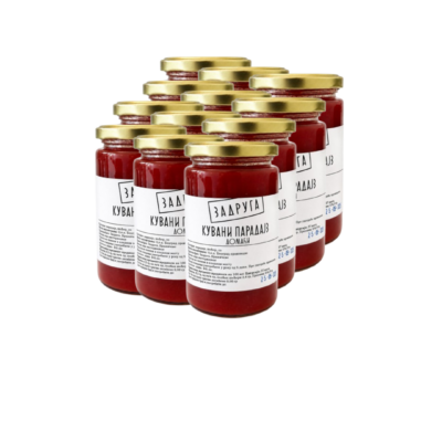 Kuvani paradajz domaći 370ml - 12 kom