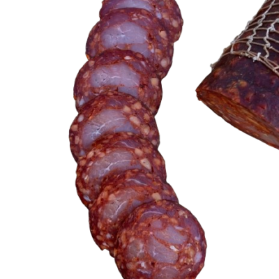 *Salama balota od svinje Moravke, hladno dimljena, 100g, vakumirana, slajsovana